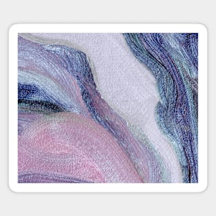 Blue Purple Violet Abstract Art Magnet